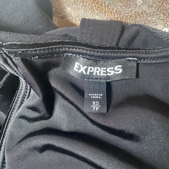 Sequin and Black Velvet Bodysuit - Picture 3 of 3